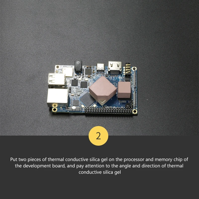 For Orange Pi 4/4B Aluminum Alloy Protective Case+Thermal Conductive Adhesive For Orange Pi Development Board Shell