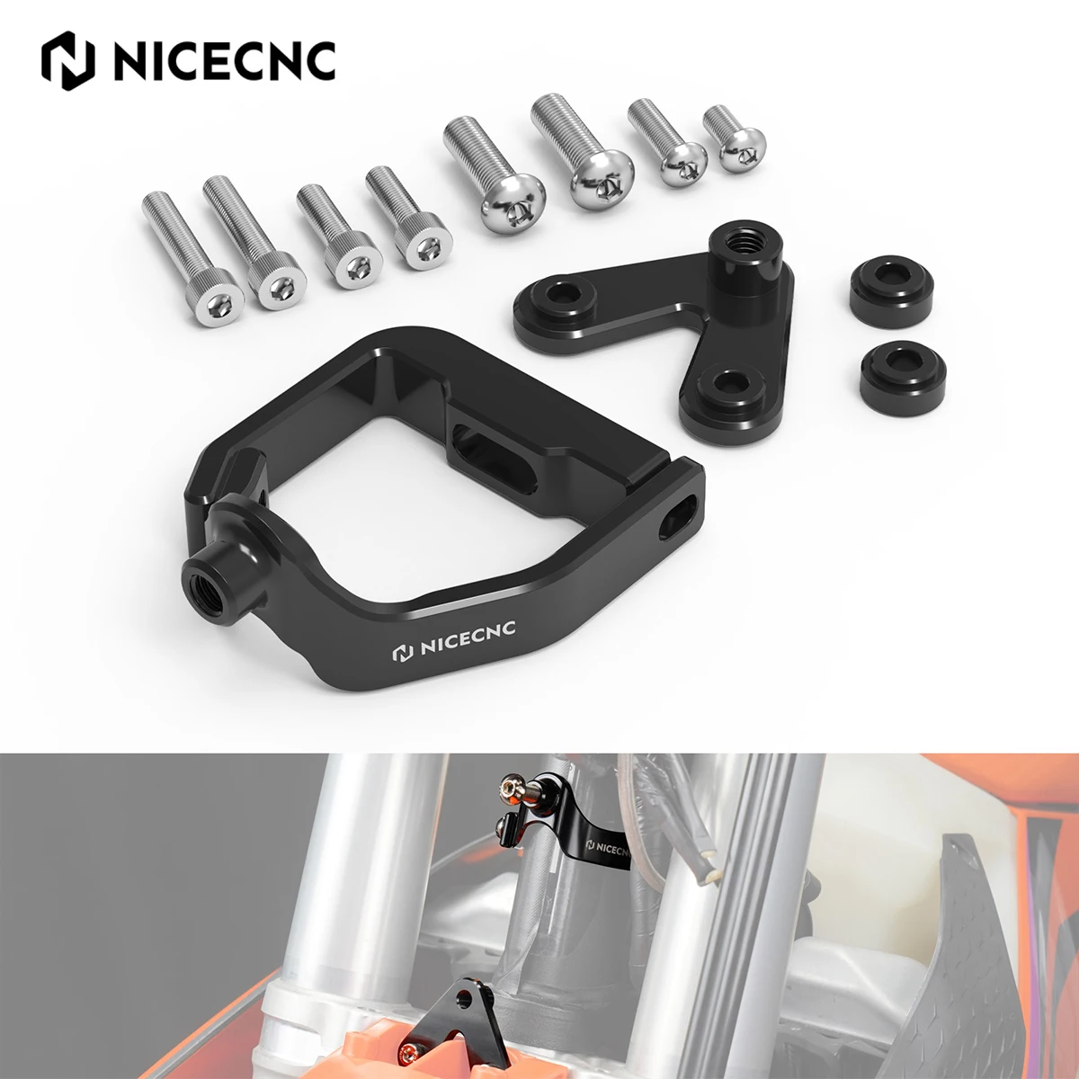 

For 2025 2024 2023 KTM SX 125 XC 250 300 SX-F 450 Facotory Edition XC-F 350 250 Steering Stabilizer Damper Mounting Bracket CNC