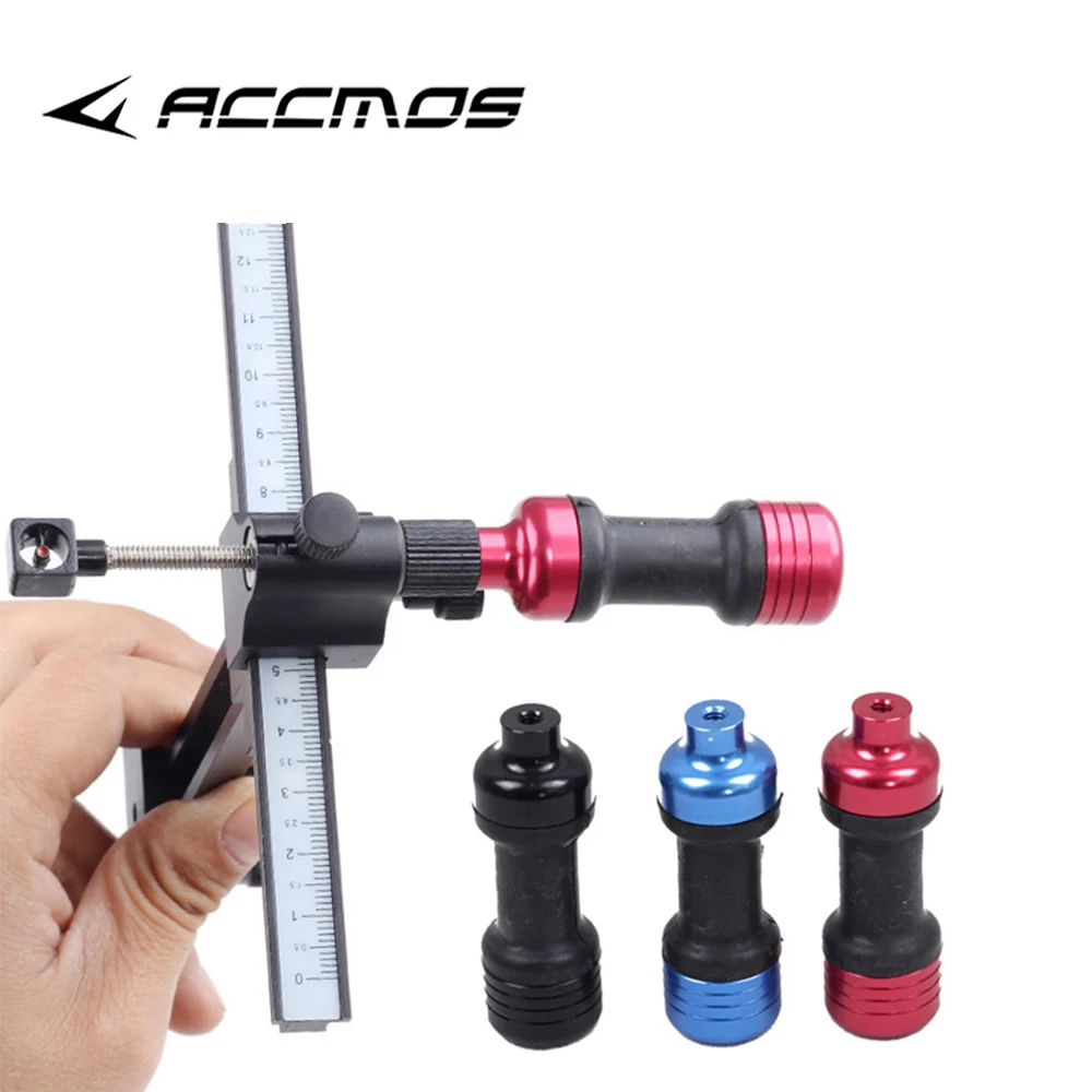 1PC Archery Bow Sight Stabilizer Compound Bow Damper Stabilizer Ball Metal and Rubber Shock Absorb Sight Head Damping Shooting