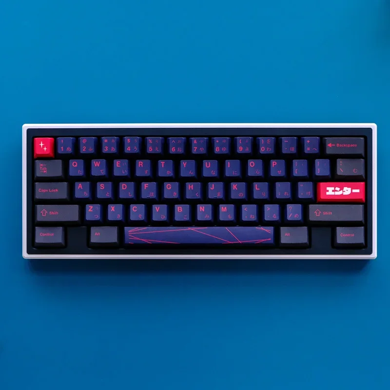 Imagem -02 - Kbcaps Japonês Keycaps Material Pbt Gmk Alter Perfil Cereja Sublimação Dye Switch mx Gk75 Gk96