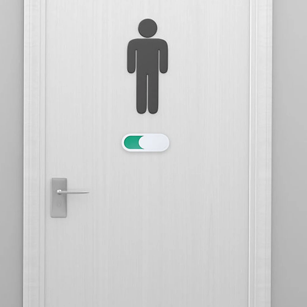 

3 Pcs Door Sign Slider Signage Bathroom Signs for Vacant Meeting Office