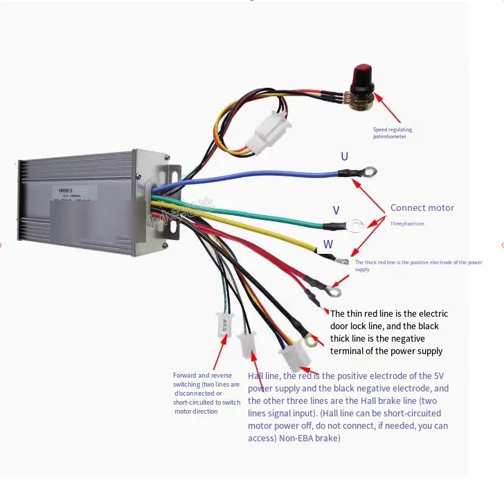 Imagem -03 - Controlador de Motor sem Escova de Alta Potência Acionamento de Propulsão Marítima Motor Cortador 12v24v 36v48v 40a