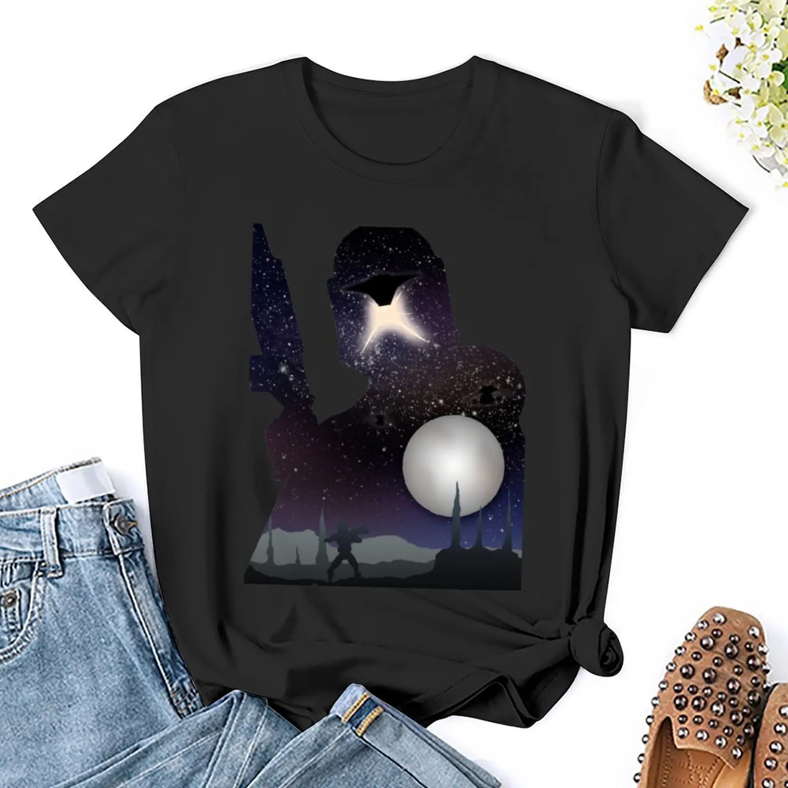 Camiseta de clon Trooper Galaxy para mujer, Camisetas estampadas, blusas de verano 2024