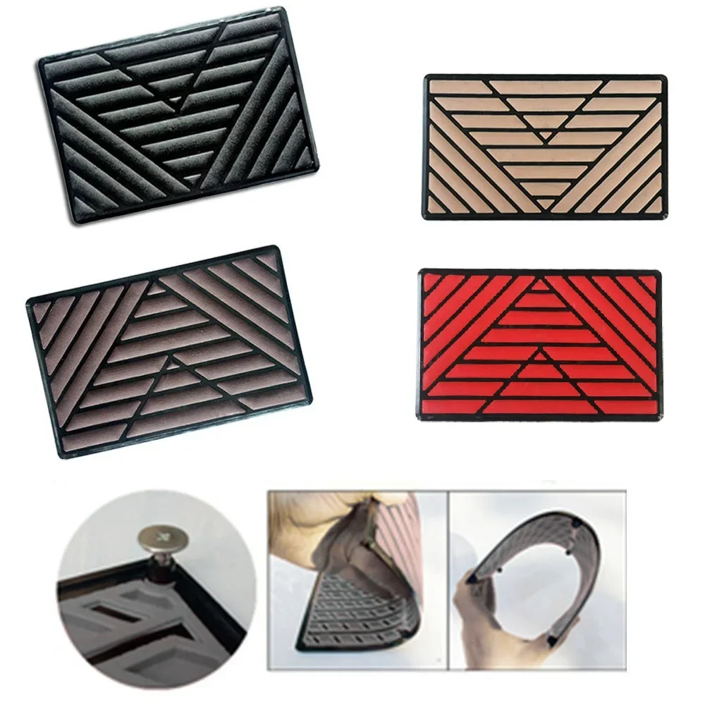 

1PCS Universal PVC Car Floor Carpet Pad Heel Foot Mat Pedal Patch Cover 25x15cm Car Foot Pad Car Mat Car decoration