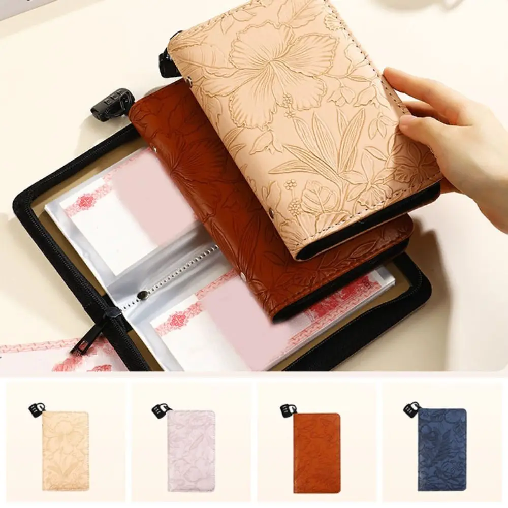 Pasta de couro pu para economizar dinheiro, carteira, armazenamento, manual, organizador, envelopes de dinheiro, planejador de orçamento