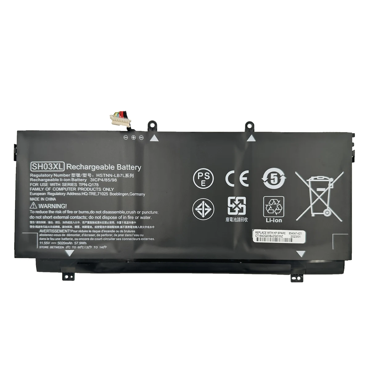 New Laptop Battery SH03XL CN03XL For HP Spectre X360 13-AB001 13-AB002 AC033DX HSTNN-LB7L TPN-Q178 859026-421 859356-855