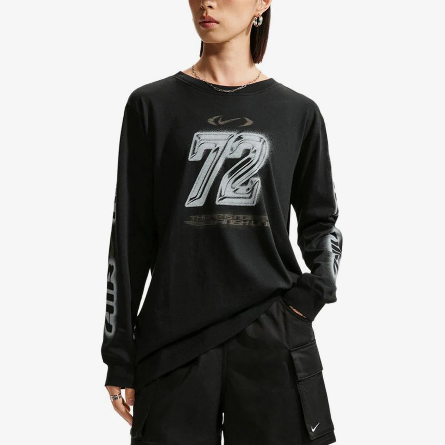 nike-genuine-women's-classic-breathable-round-neck-fashionable-sports-long-sleeved-t-shirt-im6403-010