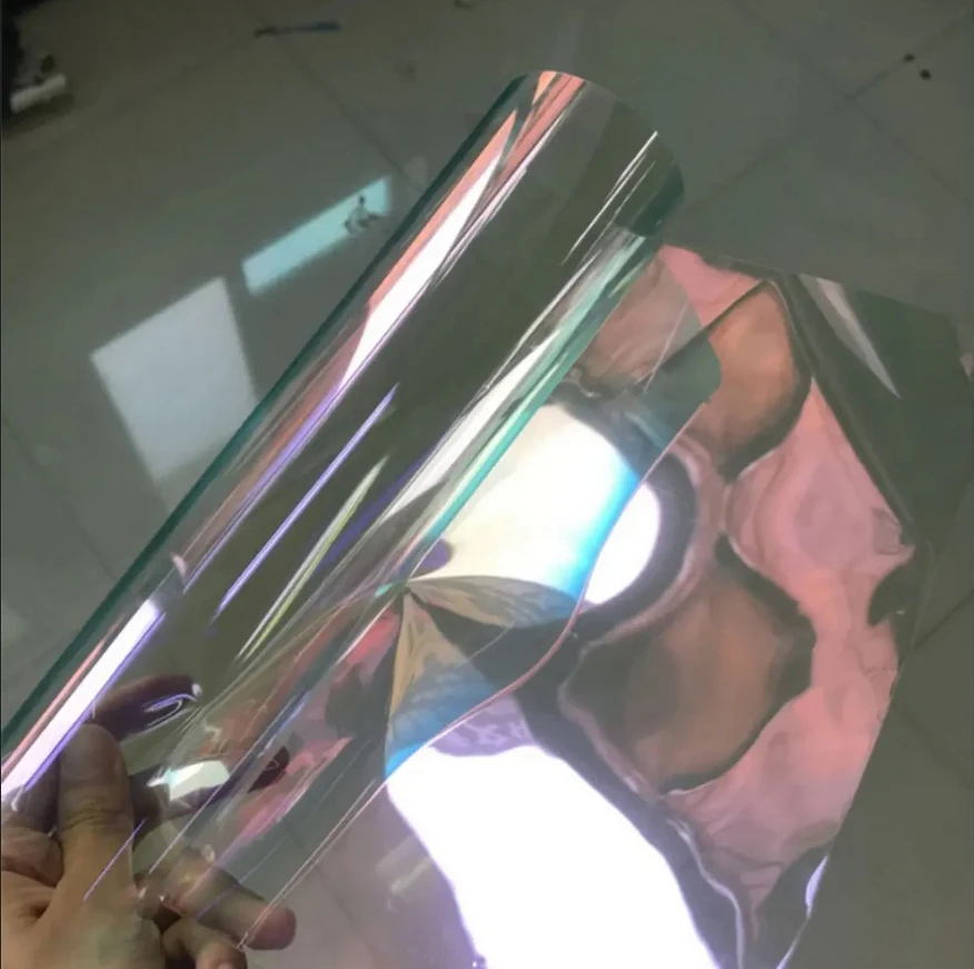 

Солнечная автомобильная оконная пленка 152x30 м, анти-нагревательная и блики, меняющая цвет, тонировочная пленка-хамелеон для автомобильного стекла