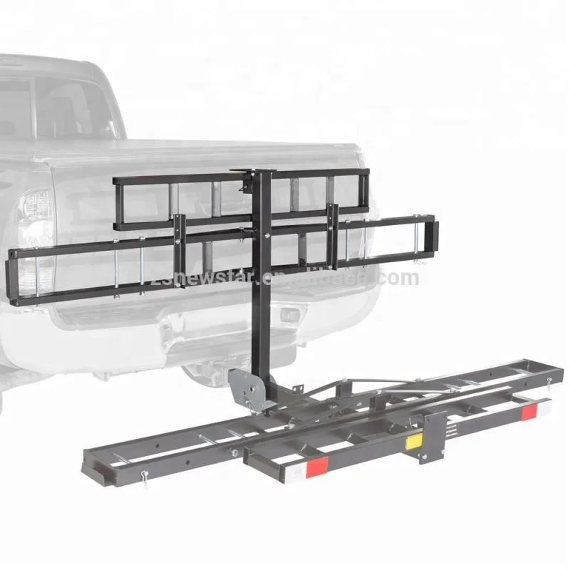 

Custom Oem Upgrade Type Load 500lbs 600 lb Capacity Steel Folding Car Double Motorcycle Hitch Carrier