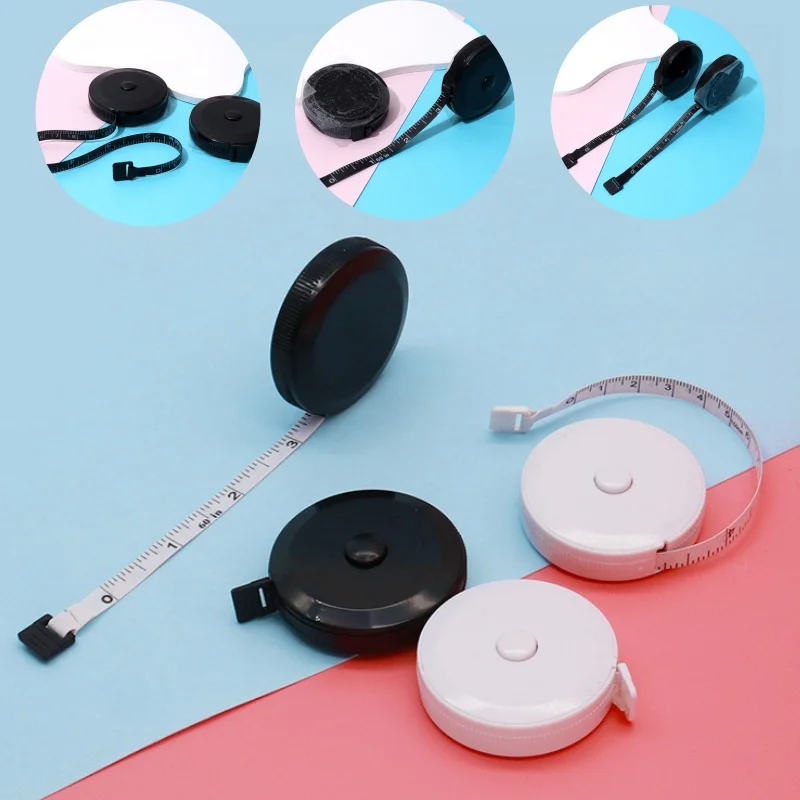 150cm/60 "신체 측정 눈금자 바느질 재단사 테이프 측정 센티미터 미터 바느질 측정 테이프 소프트 2 색 바느질 도구