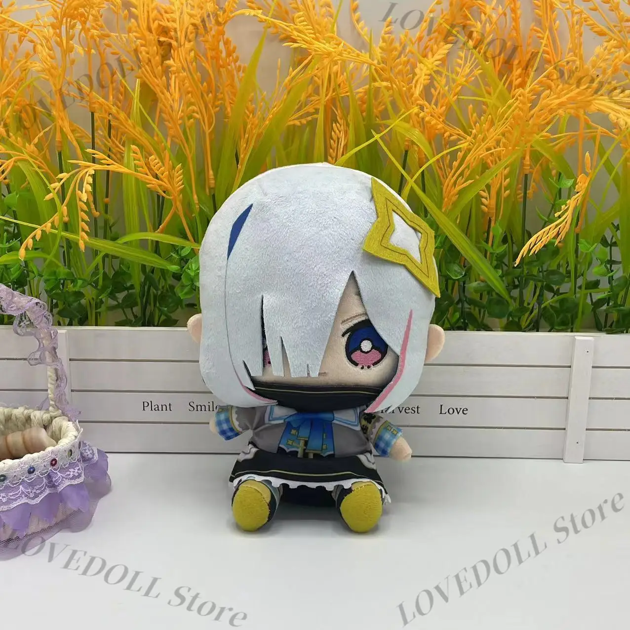 

Kawaii Amane Kanata Hololive Doll Anime Sitting Cartoon Plush Cotton Stuffed Dolls Cosplay Dress Up Pillow Toys Plushie Hot