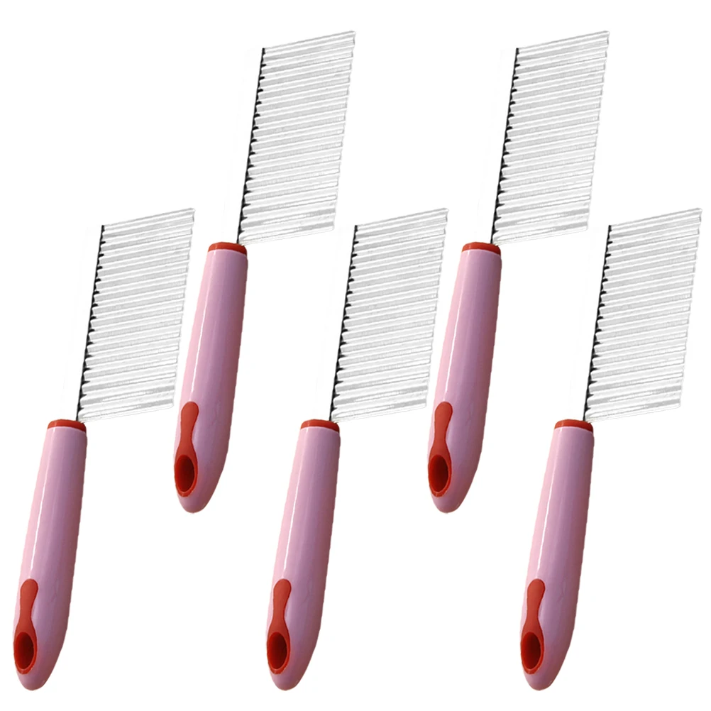 

5 Pcs Wave Knife Strip Cutter Potato Slicing Tool Kitchen Gadgets Food Chopper Vegetable and Tools French Fries