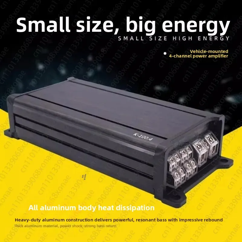 Amplificador de potência automotivo de quatro canais, classe d, modificação do sistema de áudio do carro, 4*100w, amplificador de alta potência de quatro canais