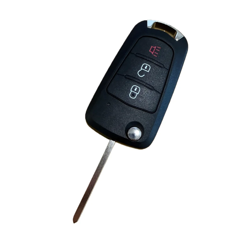 New 3 Buttons Flip Car Remote Blank Key Shell Uncut Blade FOR GREAT WALL WINGLE STEED 5 6 HAVAL HOVER H5 Folding Key Cover