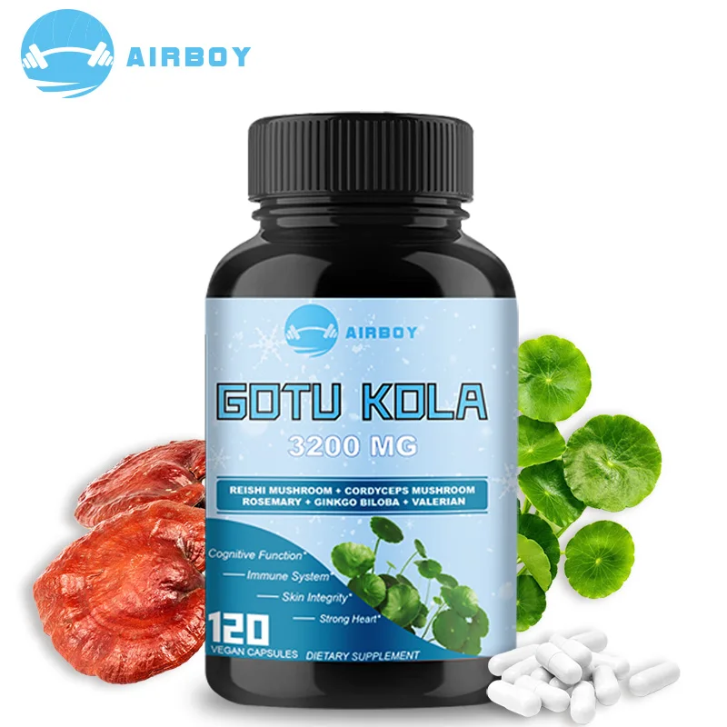 

Капсулы Gotu Kola — улучшают когнитивную функцию и целостность здоровья кожи, поддерживает иммунную систему — без GMO