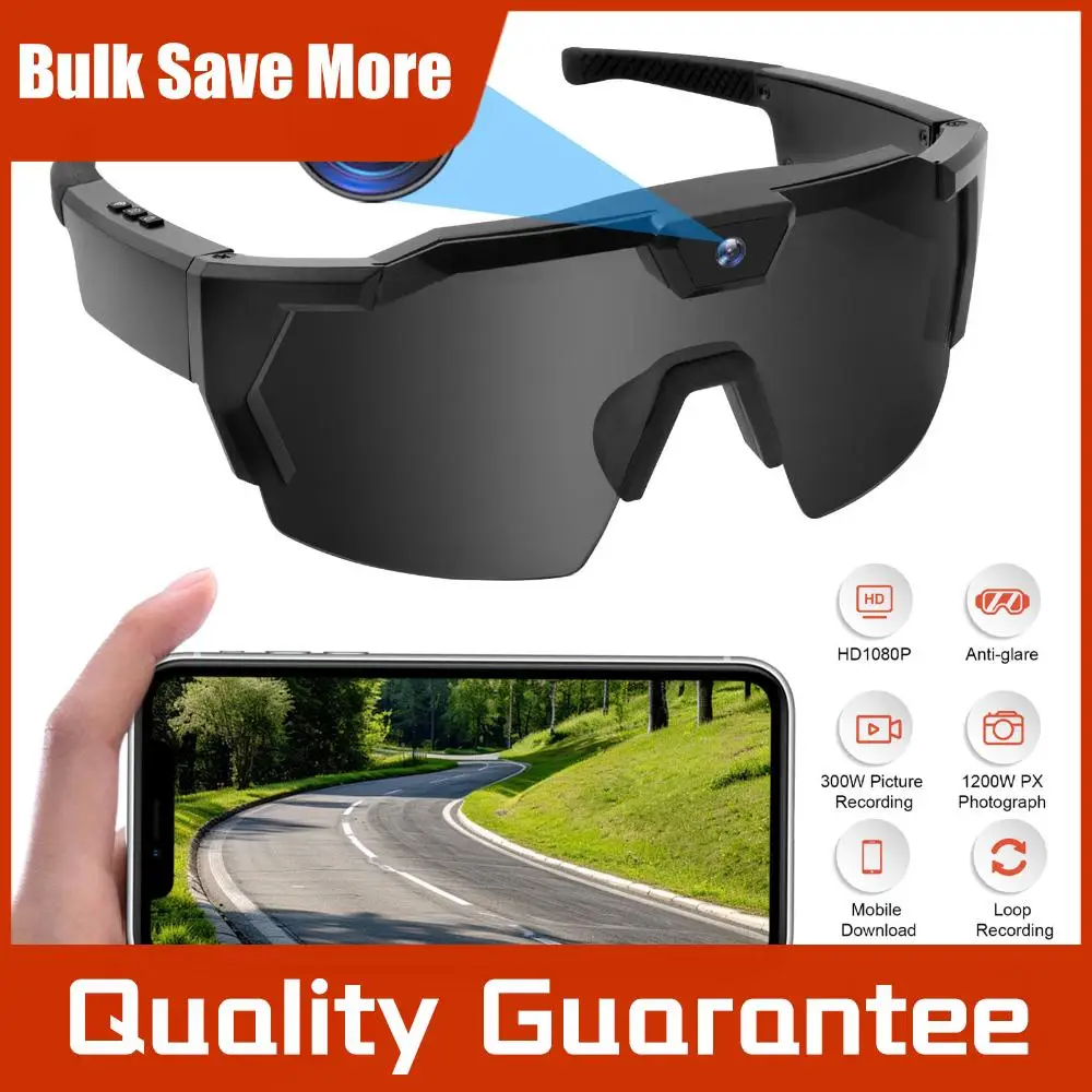 

NEW HD Video Glasses Action Camera Sunglasses Smart Glasses Sports Glasses Outdoor Bicycle Motorcycle Driver Recorder Walk Cam