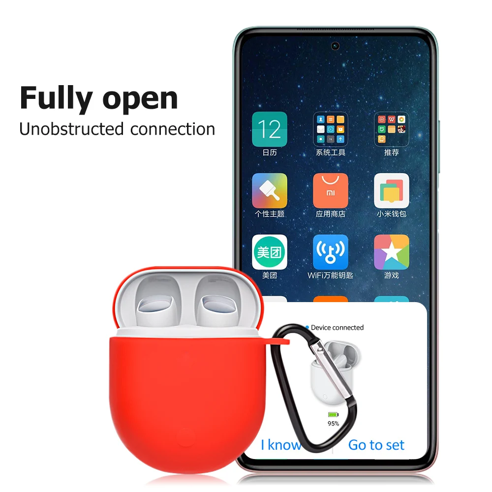Plain Kleur Solicone Oortelefoon Beschermende Cover Voor Xiaomi Redmi Knoppen 3 Pro Hoofdtelefoon Case Funda Voor Xiaomi Redmi Airdots 3 pro