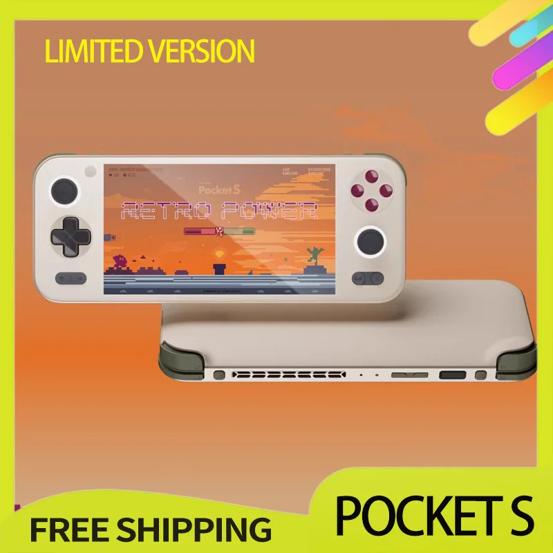 Ayaneo Pockets S Handheld Game Console G3X Gen2 High Refresh Rate Hall rocker Game Console Custom Long Battery Life Portable