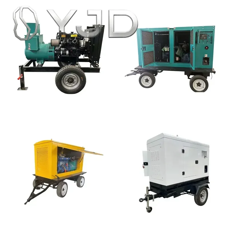 Mobile Trailer 50KW/63KVA Single/Three Phase Silent Soundproof Auto Start ATS Generator