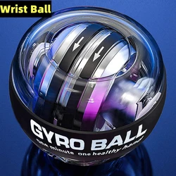 New LED Gyroscopic Powerball Auto Start Range Gyro Power Wrist Ball With Counter Arm Hand Muscle Force Trainer Fitness Equipment