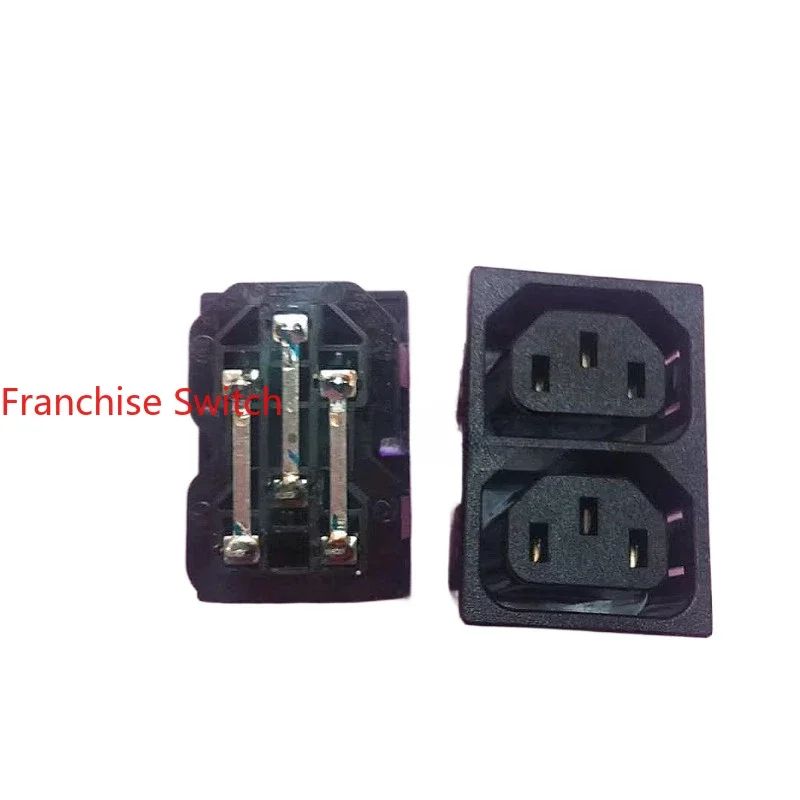 

10PCS Original genuine female seat double power socket IEC 742W-2P