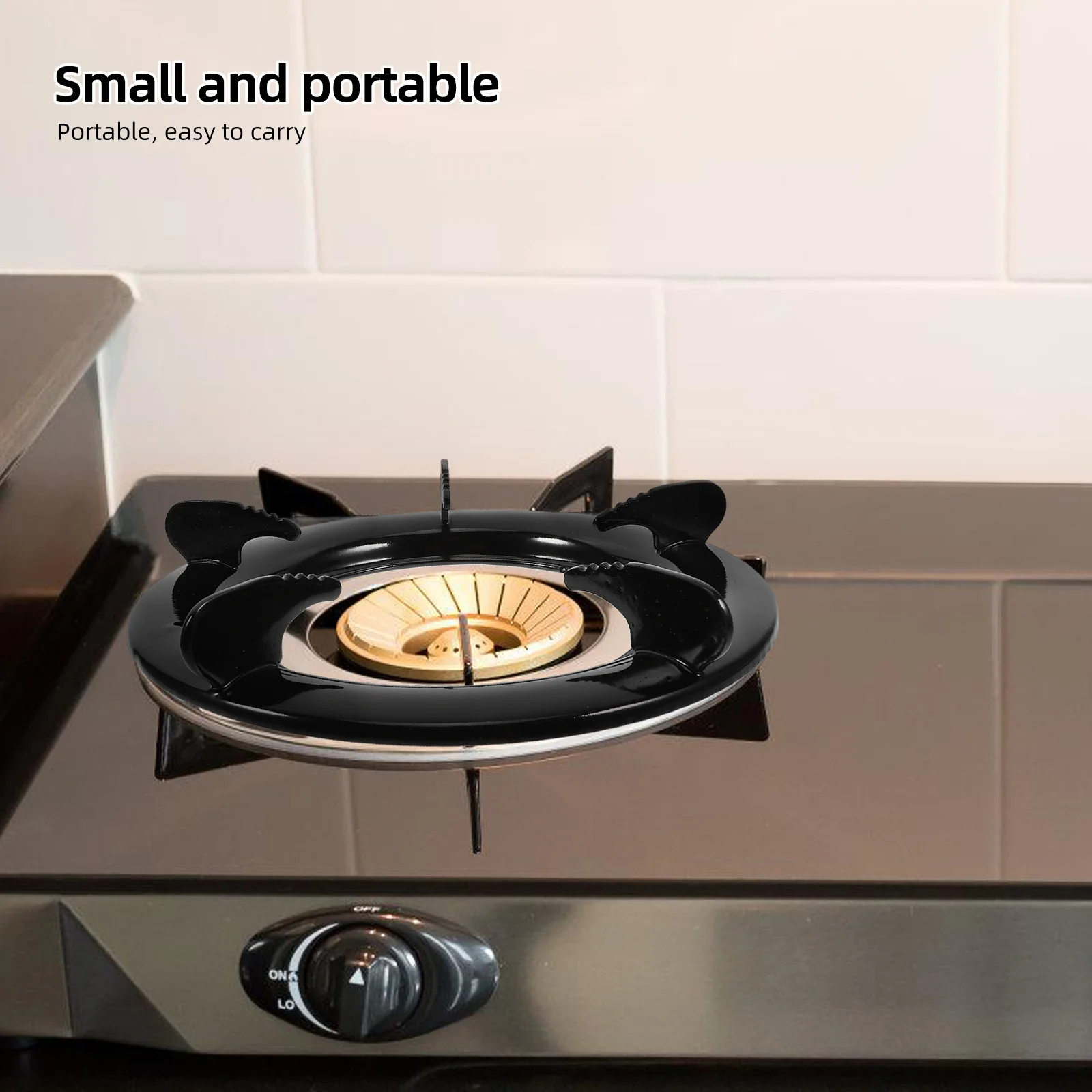 

2Pcs Stove Fire Rack Iron Gas Stove Pot Holder Durable Stable Support Gather Accessory Home Restaurant