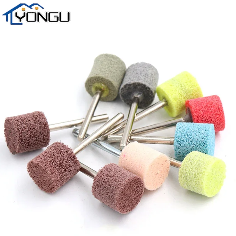

Шлифовальная головка из волокна с хвостовиком 3 мм, абразивная мини-кисть, дрель, чистящая подушечка, нейлоновая полировальная шлифовальная головка, инструмент 150-1000 грит