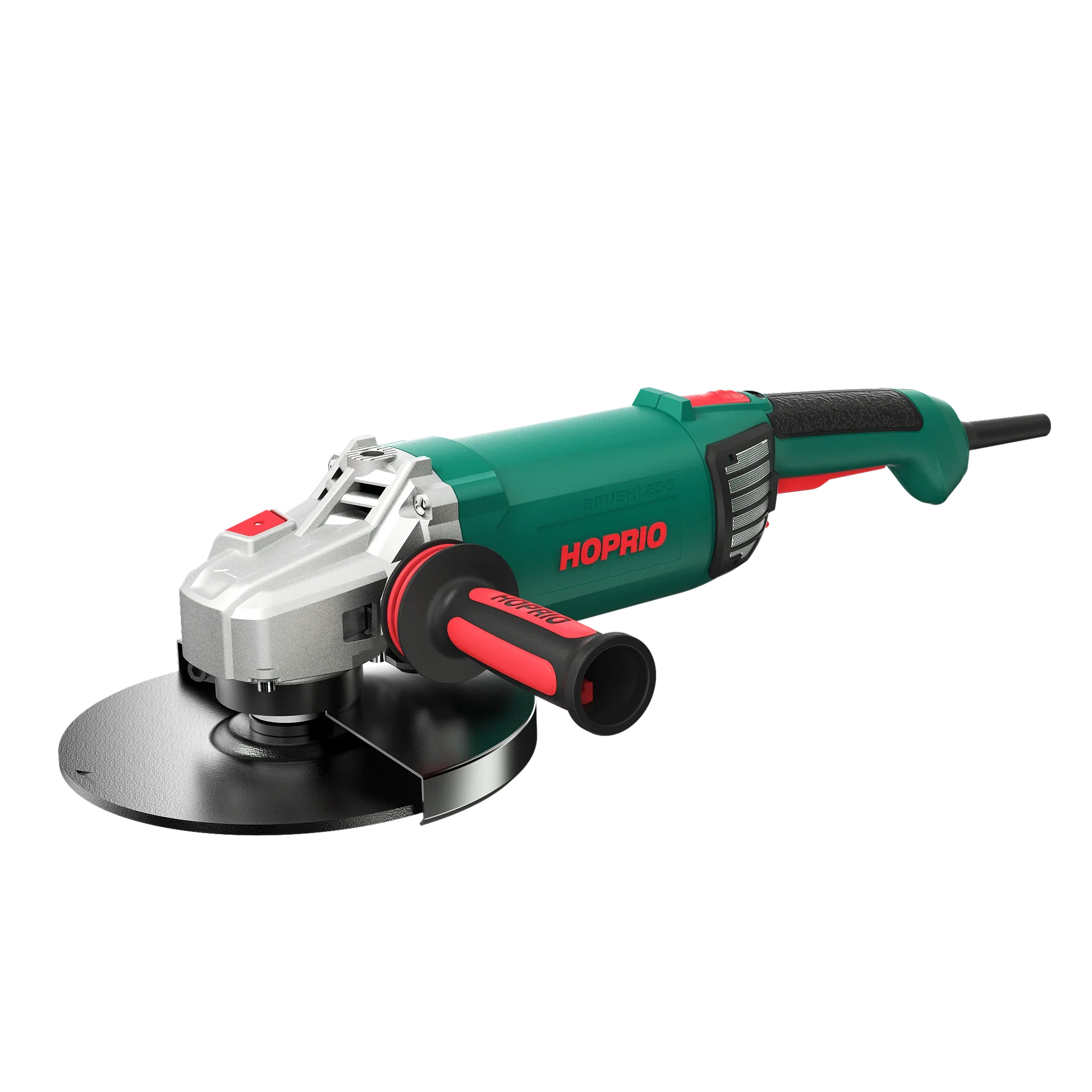 HOPRIO high quality 7'' 2800W 180mm heavy AC brushless angle grinder