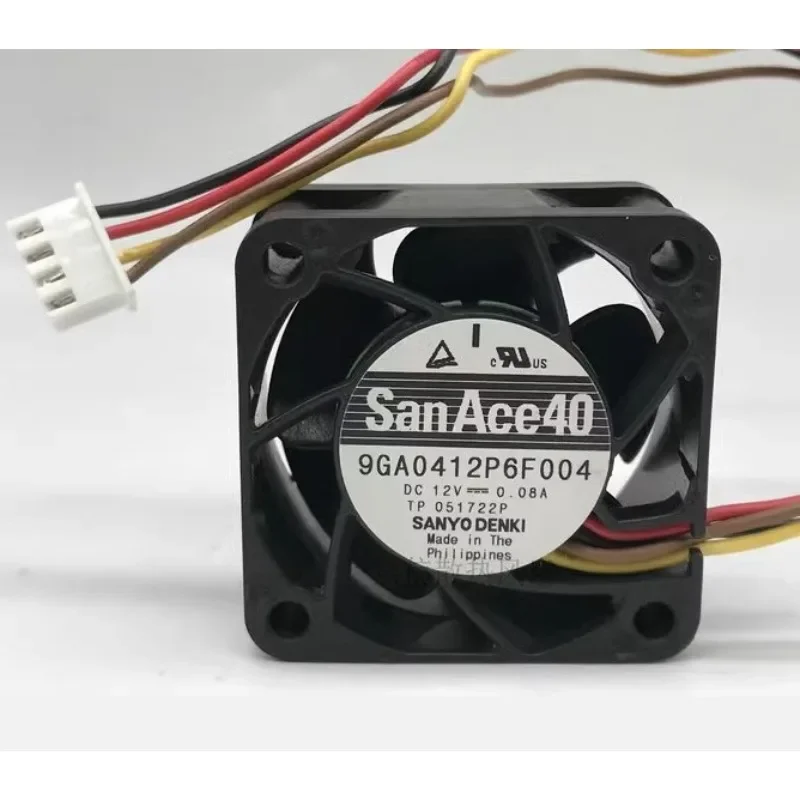 مروحة تبريد لسانيو ، محامل كروية مزدوجة ، مروحة PWM ، 9GA0412P6F004 ، 12 فولت ، 0.08A ، 4 ، 40x40x20 ، جديدة