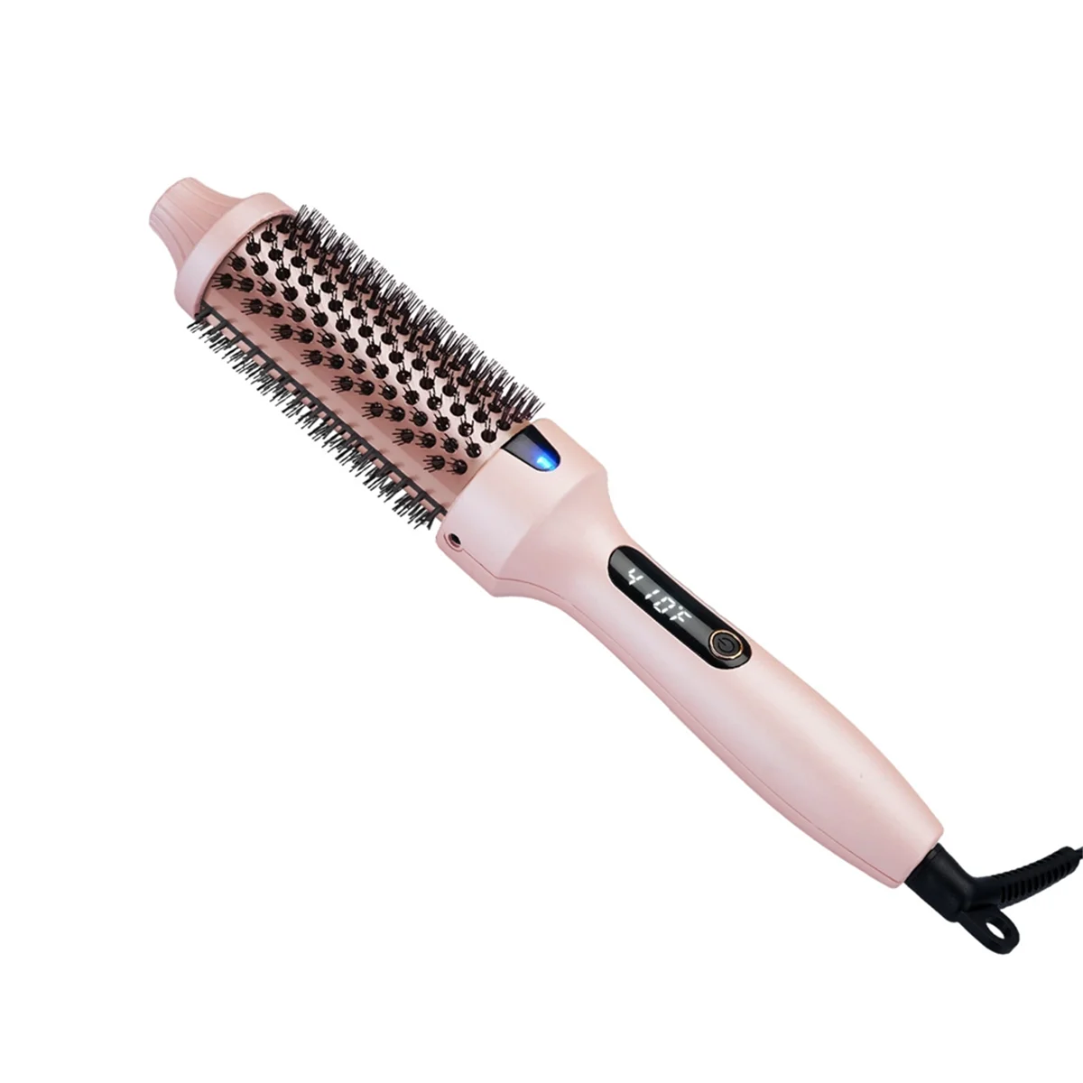 New 3C-Thermal Brush Curling Brush, Negative Ionic Heated Thermal Round Brush for Blowout Look, Curling & Straightener EU Plug