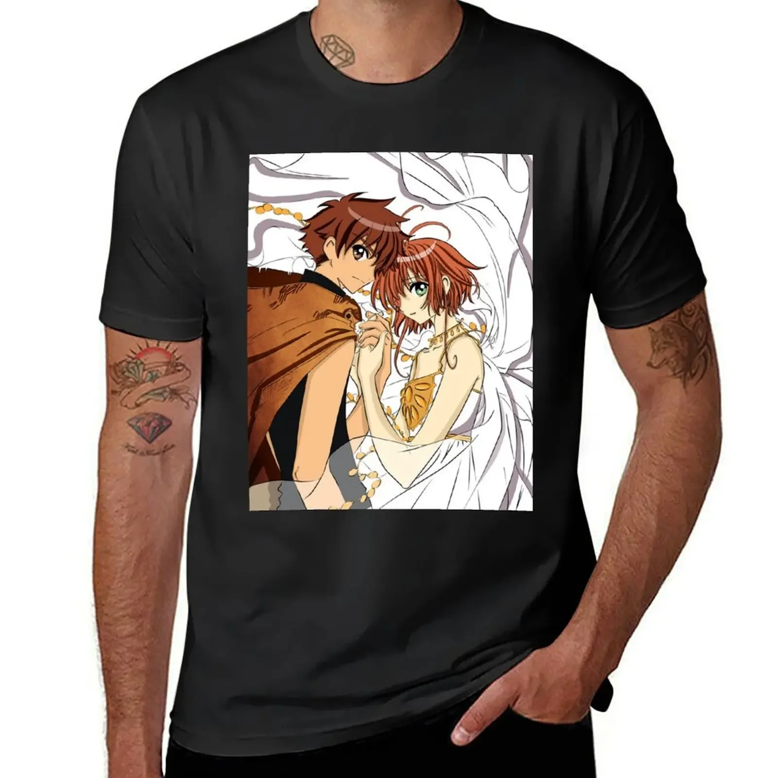 Syaoran And Sakura T-Shirt blue archive plus sizes custom shirt black t-shirts for men