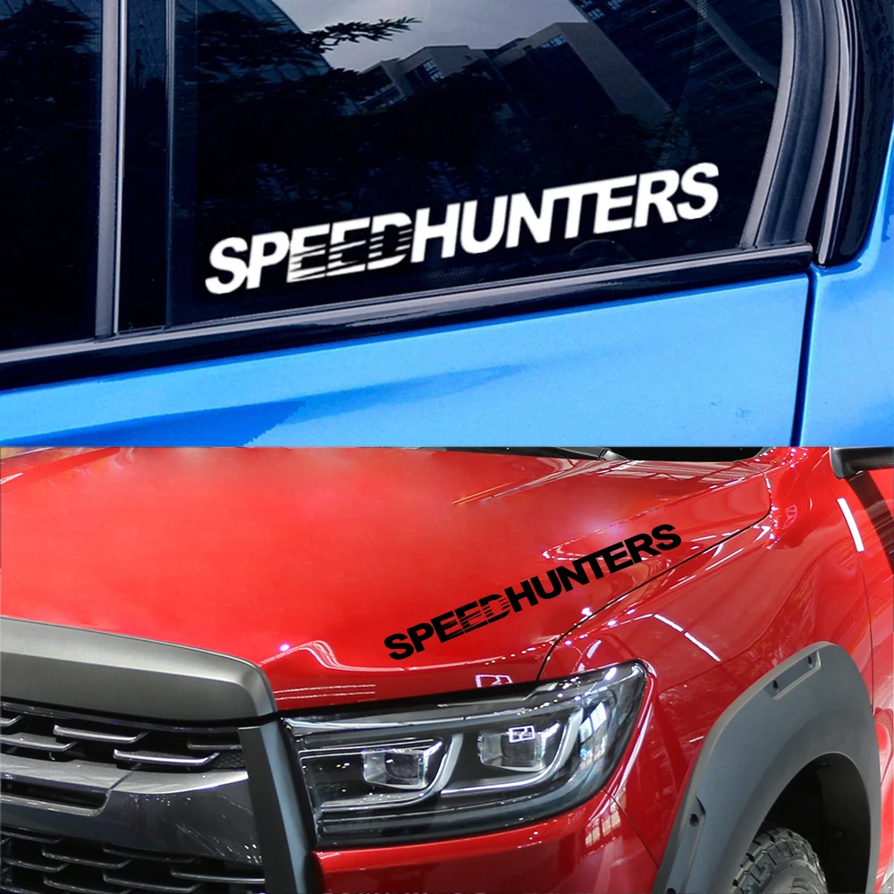 Various Sizes Speed Hunters Graphics Car Vinyl Stickers Waterproof Racing Body Truck Bumper Rear Window Decal Tuning Accessories