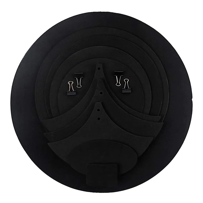 Imagem -03 - Tambor Mute Pad Mat para Drum Practice Mute Pads Fur Pad Sound Off Blocks Drum Silencer Belt Mat