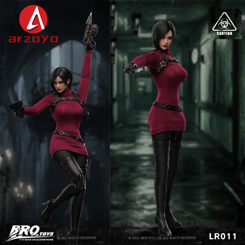 

BROTOYS LR001 масштаб 1/12 Ada с подвижным глазом, женская фигурка шпиона, 6 дюймов, полный набор, коллекция моделей солдата для девочек