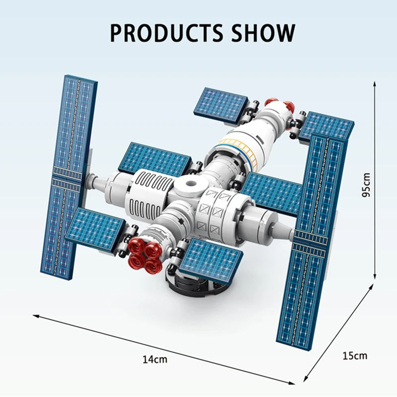 MOC Aerospaces Bemand raketvaartuig Lanceercentrum Ruimte Ruimtevaartuigen Luchtvaartstad Bouwstenen Modelstenen Kits Sets Ideeën