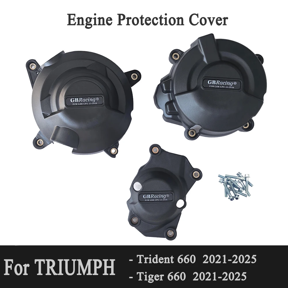 

For Triumph TRIDENT 660 / TIGER 660 2021 - 2025 & Daytona 660 2024-2025 GB Racing Motorcycles Engine Protective Cover