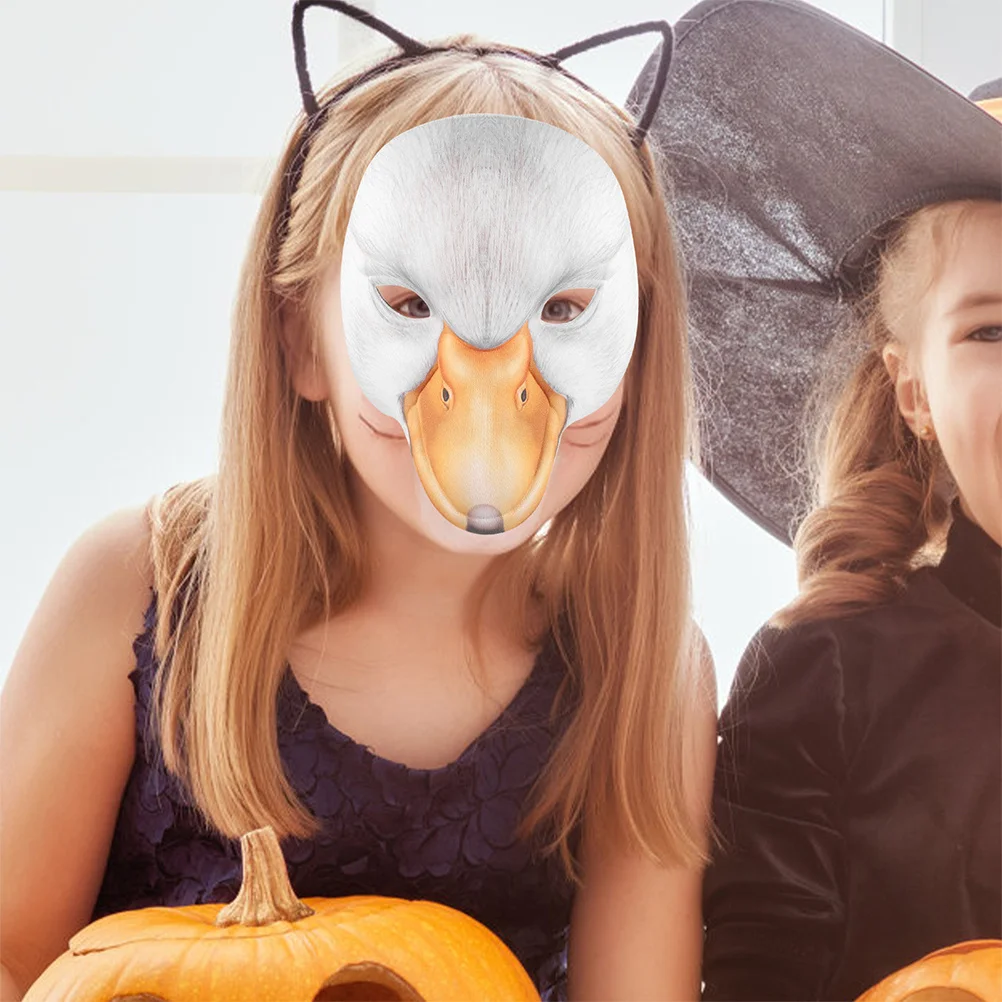 

2Pcs Duck Masks Eva Cute Animal Mask Carnival Halloween Costume Party Cosplay Half Face Mask Cosplay Props