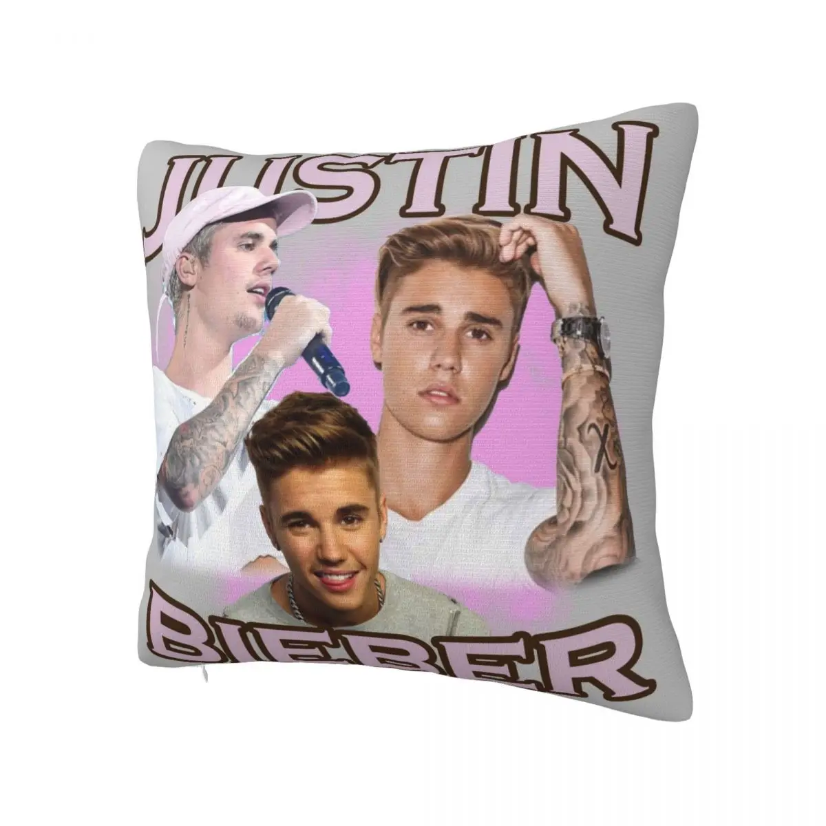 Justined Biebered Pillowcase Printing Polyester Cushion Cover Decoration Pillow Case Cover Seat Drop Shipping 40X40cm