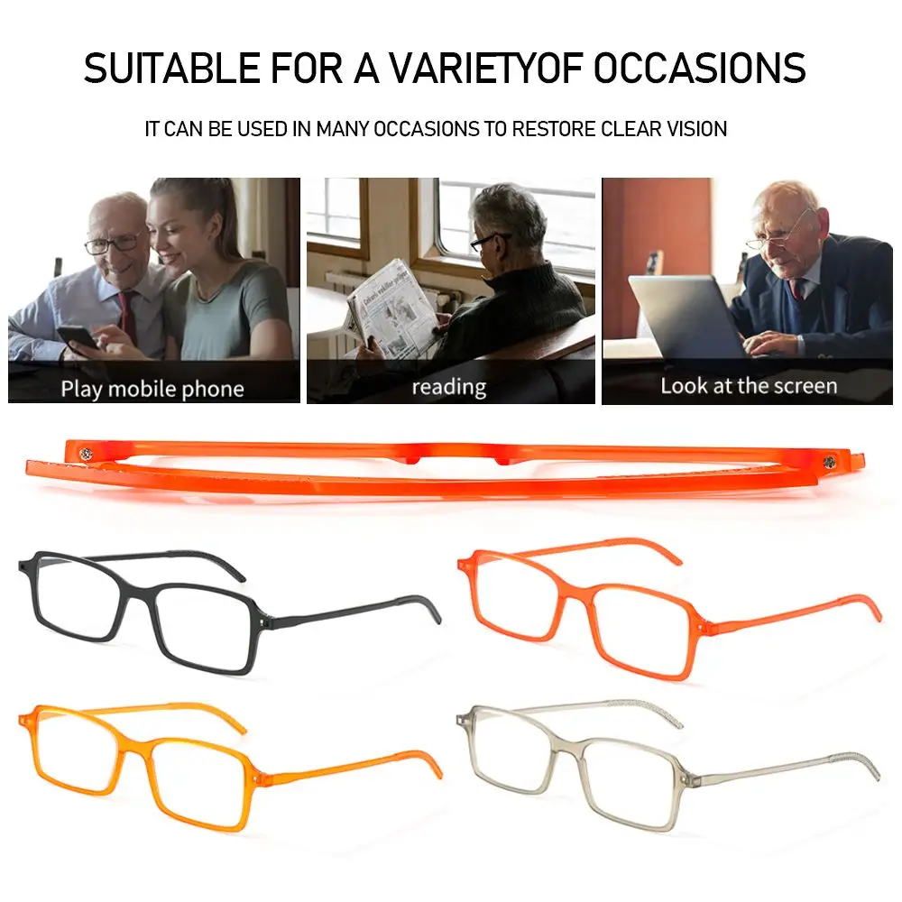 

Fashion Portable Vintage Ultra Thin Frame Anti-Blue Light Eyeglasses Reading Glasses Eye Protection