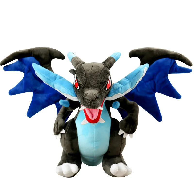 30 ซม.Mega Charizard X ของเล่นตุ๊กตา Mega Charizard Evolution ตุ๊กตาตุ๊กตาสัตว์ของเล่นของขวัญเด็ก