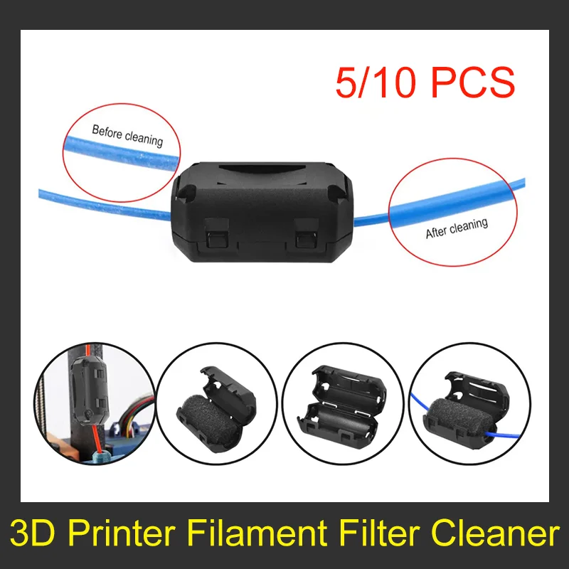 

Creality 1.75MM Filament Filter Cleaner Universal Dust 5/10Pcs Flame Foam Cleaner Blocks Static Removal Tool to Protect 3D Print