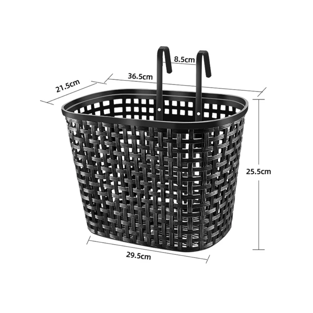 High load bearing front bike basket for mountain and road bikes made of PP plastic grid no tools installation required