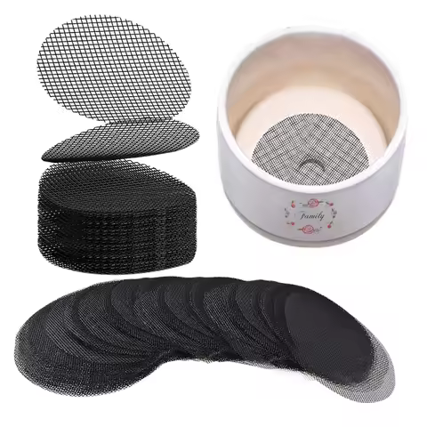 50/100PCS Flower Pot Hole Mesh Pad Round Drainage Hole Screens Mat Prevent Soil Loss for Garden Plant Bonsai Bottom Grid Gasket