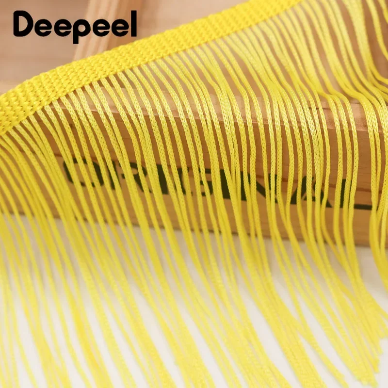 Deepeel 술 프린지 트리밍 라틴 댄스 스커트, 레이스 리본, 웨딩 원피스 의류, DIY 바느질 액세서리, 15cm, 2 m, 5 m, 10m