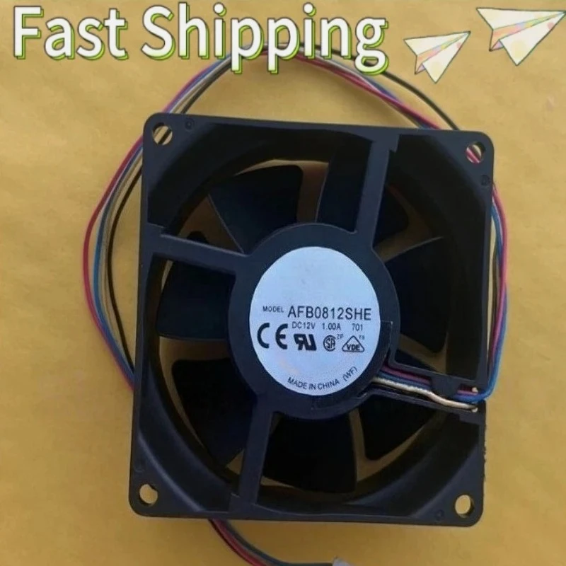 

Brand New Original AFB0812SHE DC12V 1.00A 8038 8cm 2 wire cooling F18 Fast Shipping