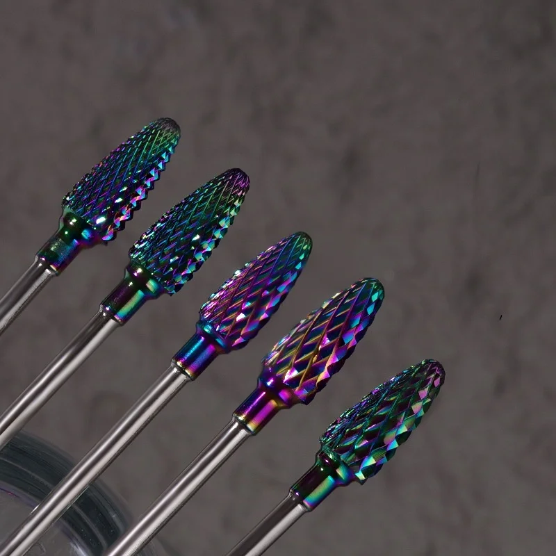 Tungsten Steel Milling Cutter Manicure Nail Drill Bits Electric Nail Files Grinding Bits Mills Cutter Burr Accessories