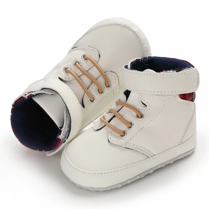 Weiße Tauf-Babyschuhe für Jungen und Mädchen, weichsohlige Baptismusschuhe, Sneakers für Neugeborene, Tauf-Lauflernschuhe – Detail 5