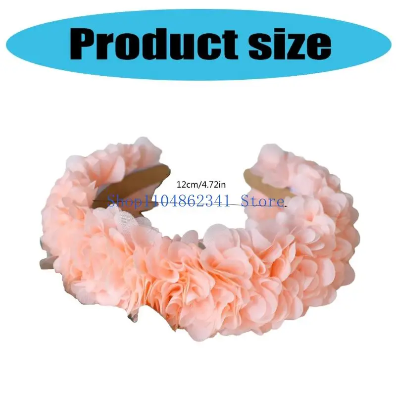 Cancelle da testa a fiori 5ASD per donne Creative Hairscone Calco