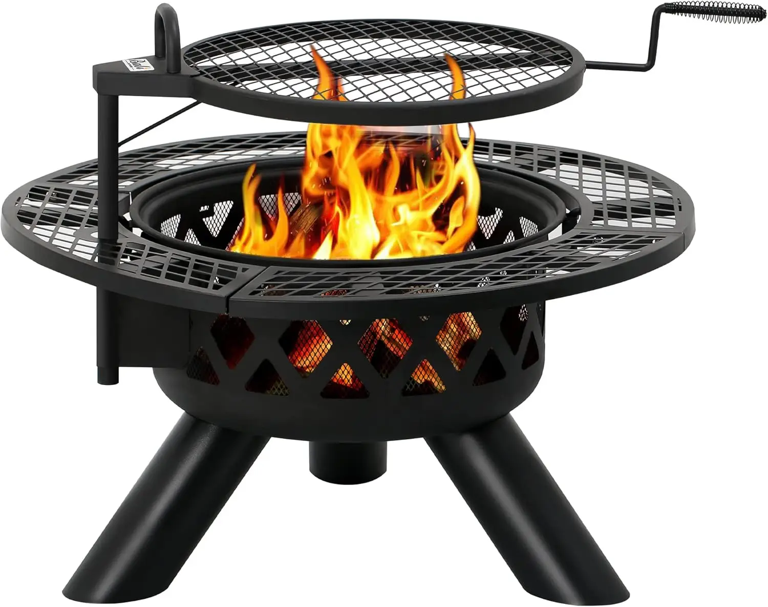 

BALI OUTDOORS Fire Pits Outdoor Wood Burning, Wood Fire Pit with Cooking Grate Outdoor Fireplace with Cooking Grill Firepit Gril