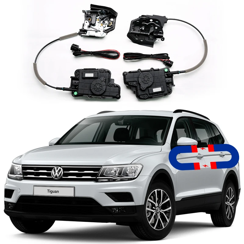 

For Volkswagen Tiguan Electric suction door Automobile refitted automatic locks accessories door Soft Close auto Power tools VW